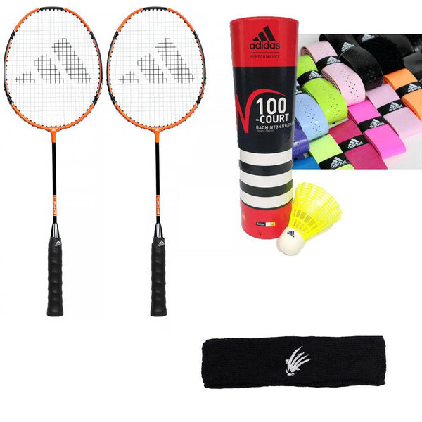 adidas Badminton P50 Kid's Training Set w/ Shuttles & Grips